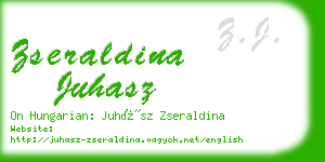 zseraldina juhasz business card